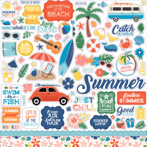 Echo Park - Endless Summer Element Sticker (ES274014)