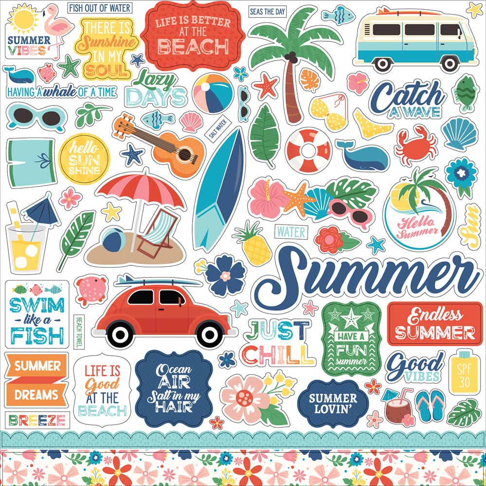 Echo Park - Endless Summer Element Sticker (ES274014)