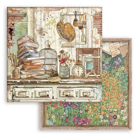 stamperia-atelier-des-arts-paper-pad-8x8-5 Stamperia - Atelier des Arts Paper Pad 8x8 (SBBS33)