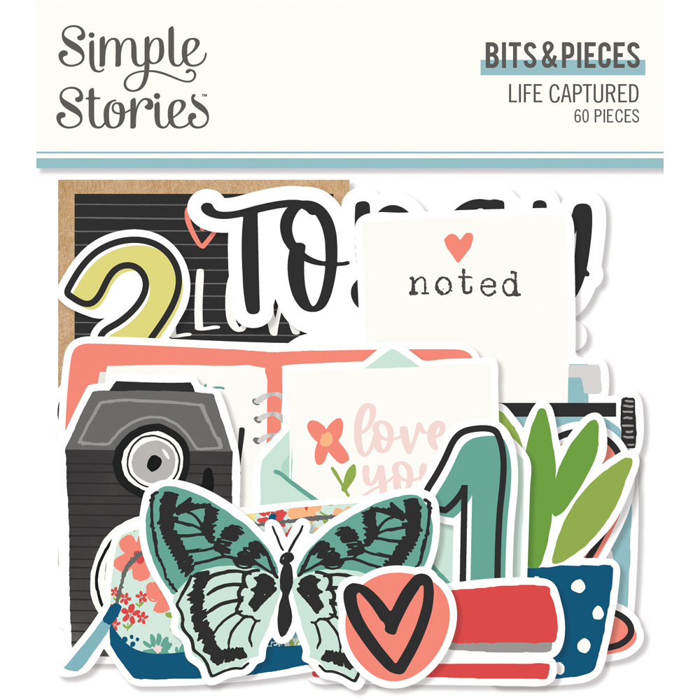18918_BitsPieces_LifeCaptured_pack Simple Stories - Life Captured Bits & Pieces (18918)