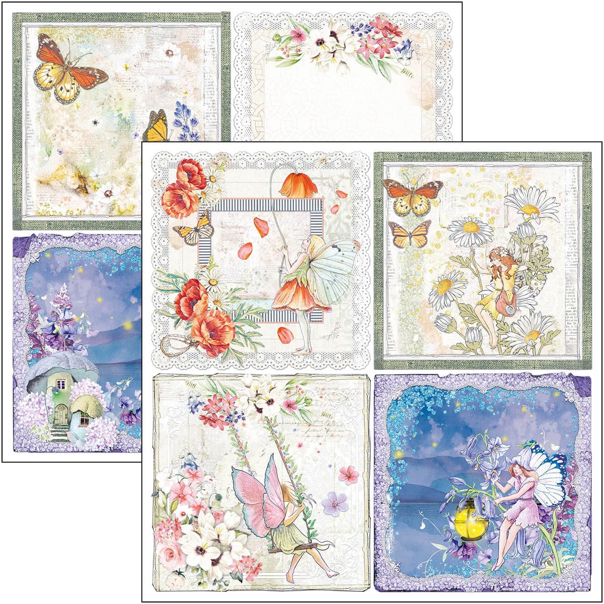 ciao-bella-enchanted-land-paper-pad-12x12-patterns-3 Ciao Bella - Enchanted Land Paper Pad 12x12 Patterns (CBT064)
