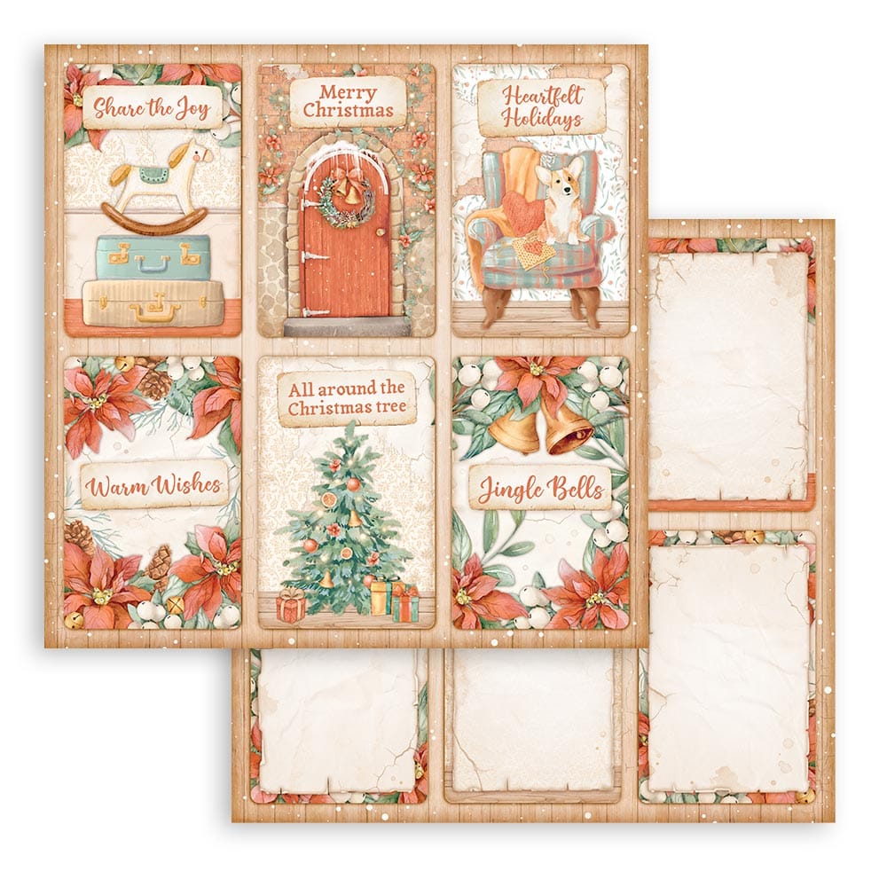 Stamperia - All Around Christmas Paper Pad 8x8 (SBBS89)