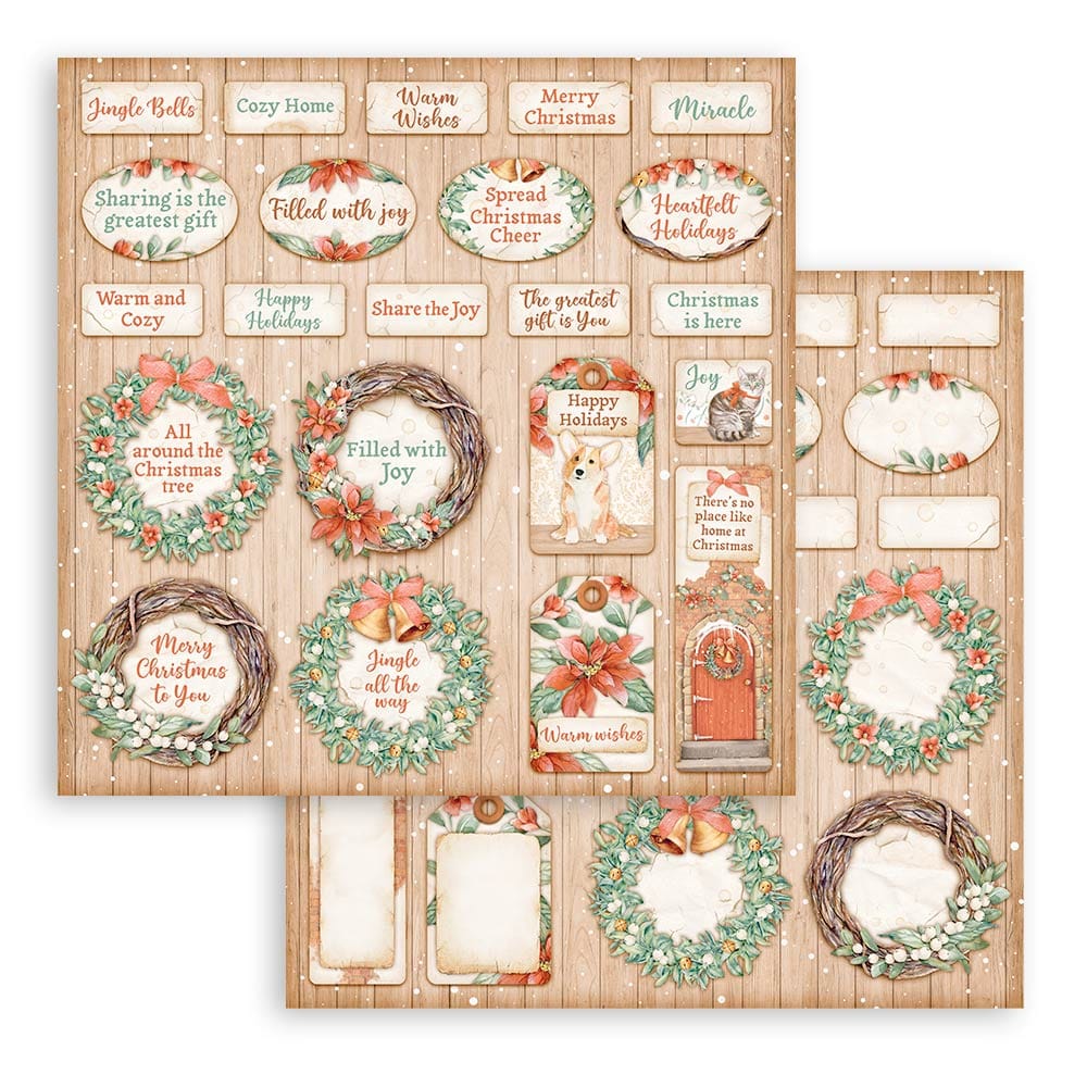 Stamperia - All Around Christmas Paper Pad 8x8 (SBBS89)