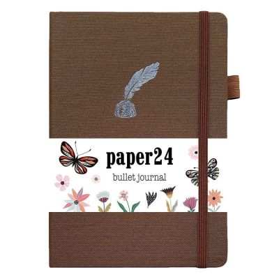 paper24-bullet-journal-a5-dot-grid-brown-ink-bottle-1 Paper24 - Bullet Journal A5 Dot Grid Brown Ink Bottle (A5-Brown Ink Bottle)