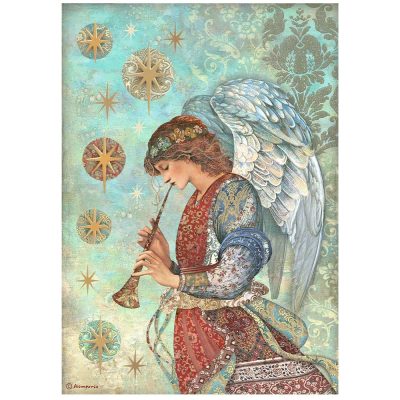 Stamperia - Christmas Greetings Rice Paper Angel (DFSA4791)