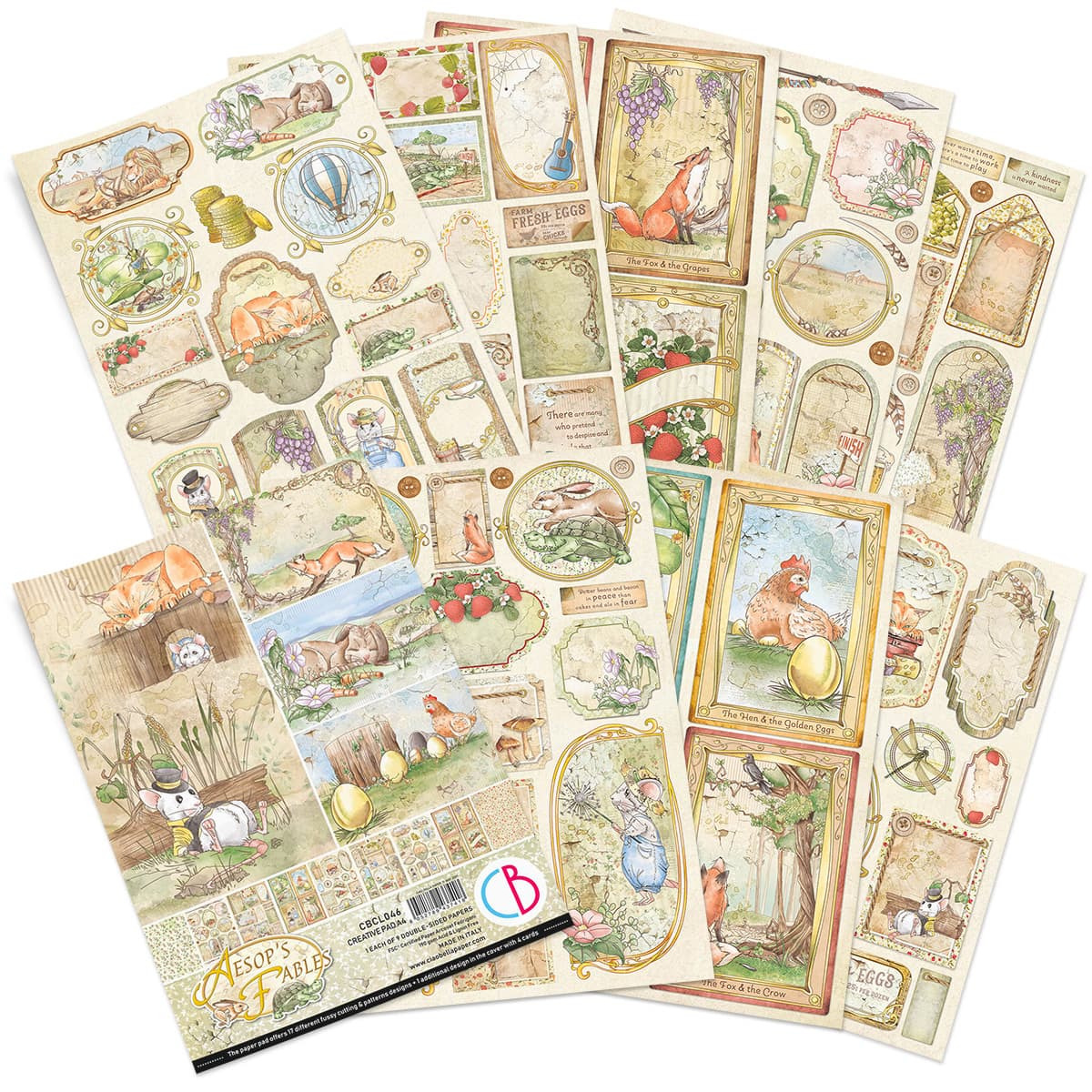 ciao-bella-aesops-fables-paper-pad-a4-creative-2 Ciao Bella - Aesop`s Fables Paper Pad A4 Creative (CBCL046)