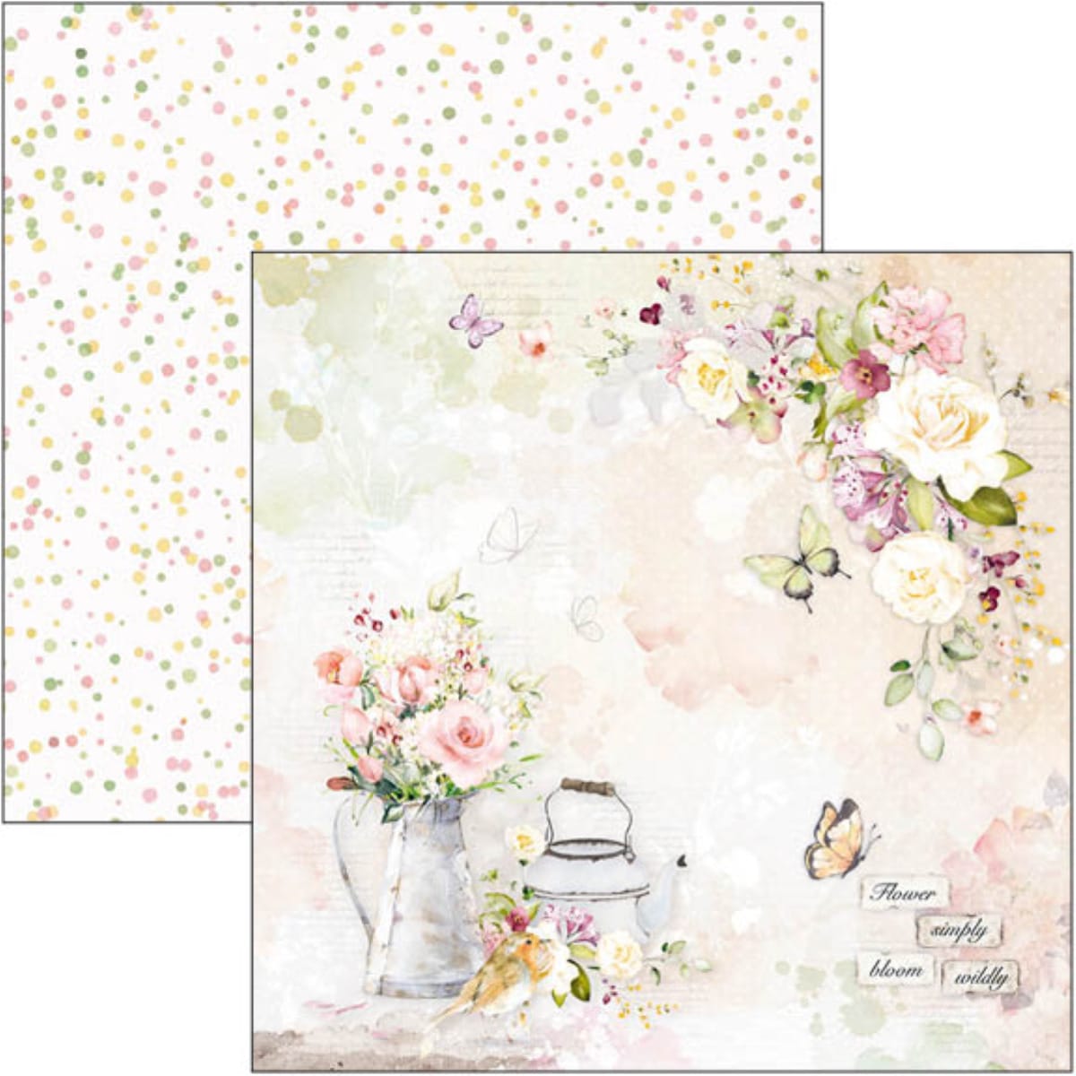 ciao-bella-blooming-paper-pad-8x8-11 Ciao Bella - Blooming Paper Pad 8x8 (CBH066)