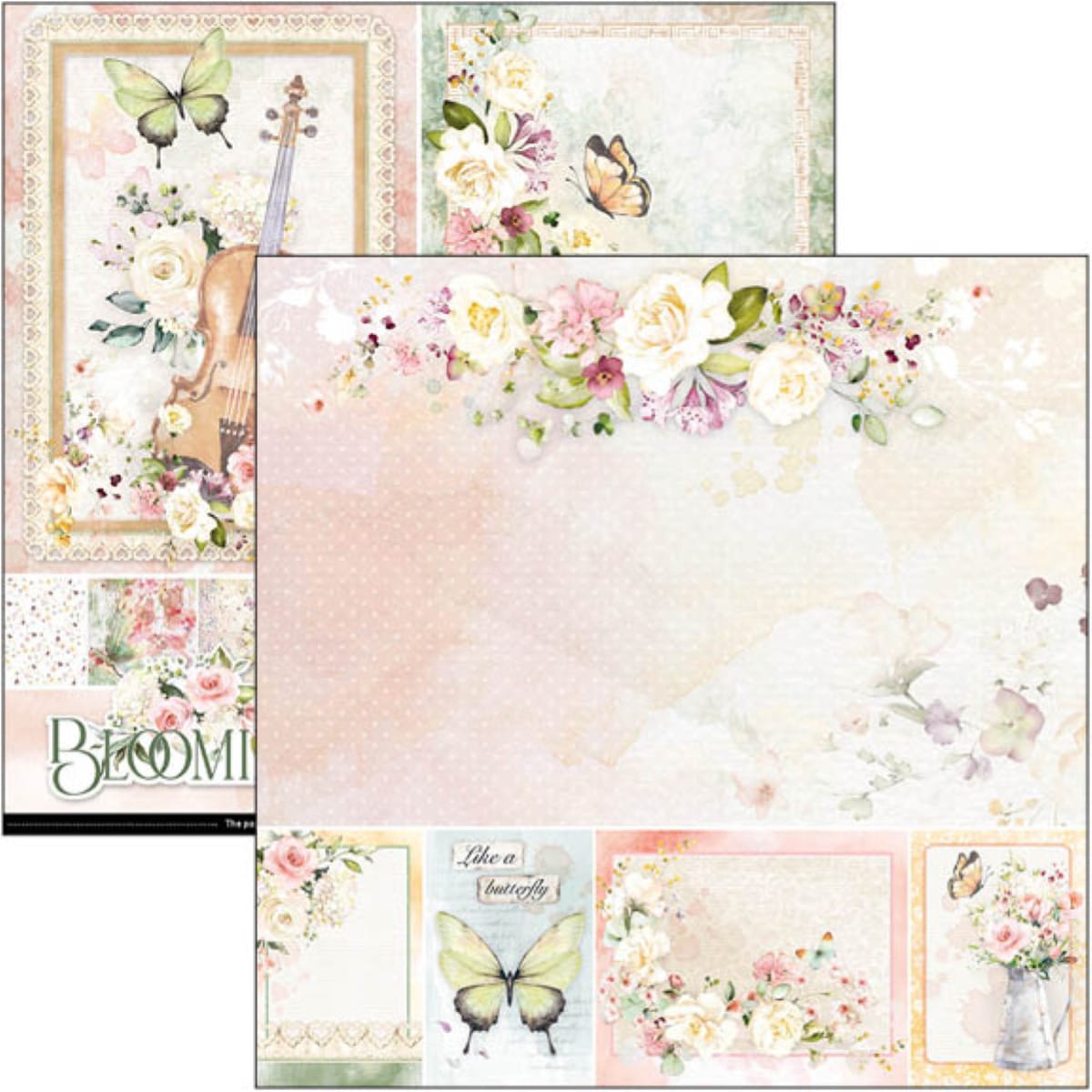 ciao-bella-blooming-paper-pad-8x8-2 Ciao Bella - Blooming Paper Pad 8x8 (CBH066)