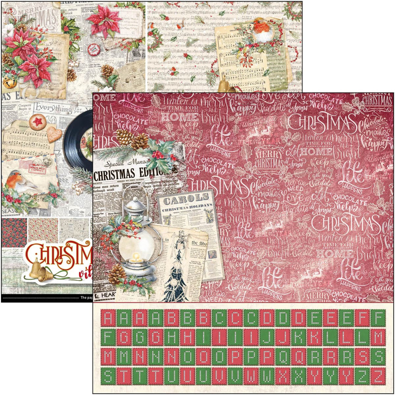 ciao-bella-christmas-vibes-paper-pad-12x12-patterns-2 Ciao Bella - Christmas Vibes Paper Pad 12x12 Patterns (CBT057)