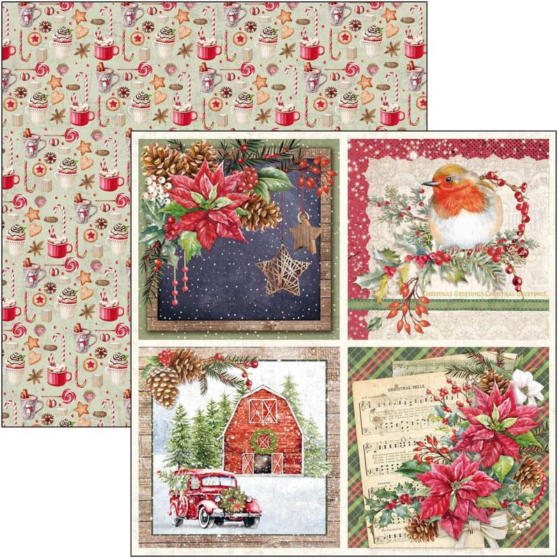 ciao-bella-christmas-vibes-paper-pad-12x12-patterns-5 Ciao Bella - Christmas Vibes Paper Pad 12x12 Patterns (CBT057)