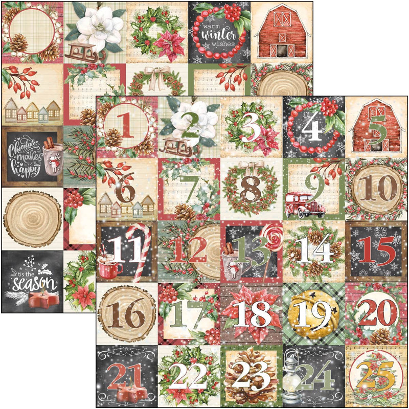 ciao-bella-christmas-vibes-paper-pad-12x12-patterns-9 Ciao Bella - Christmas Vibes Paper Pad 12x12 Patterns (CBT057)
