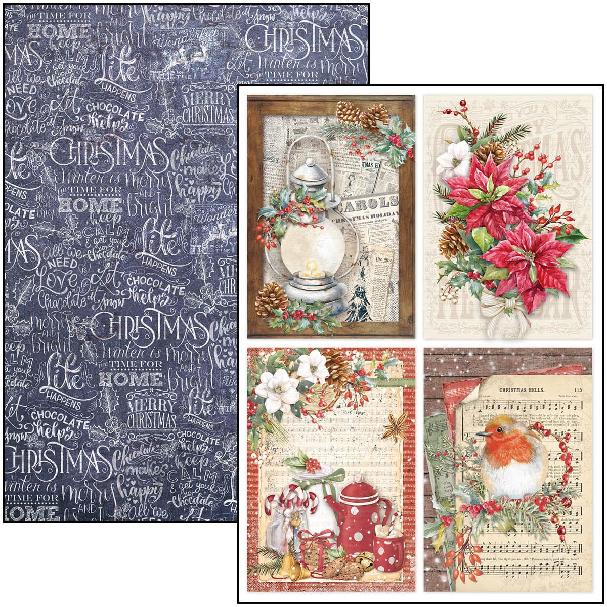ciao-bella-christmas-vibes-paper-pad-a4-creative-5 Ciao Bella - Christmas Vibes Paper Pad A4 Creative (CBCL057)