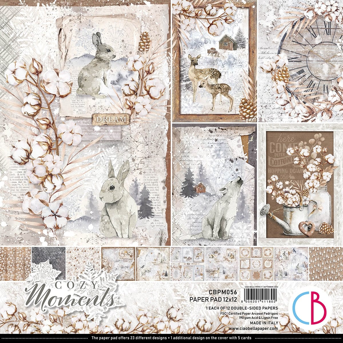Ciao Bella - Cozy Moments Paper Pad 12x12 (CBPM056)
