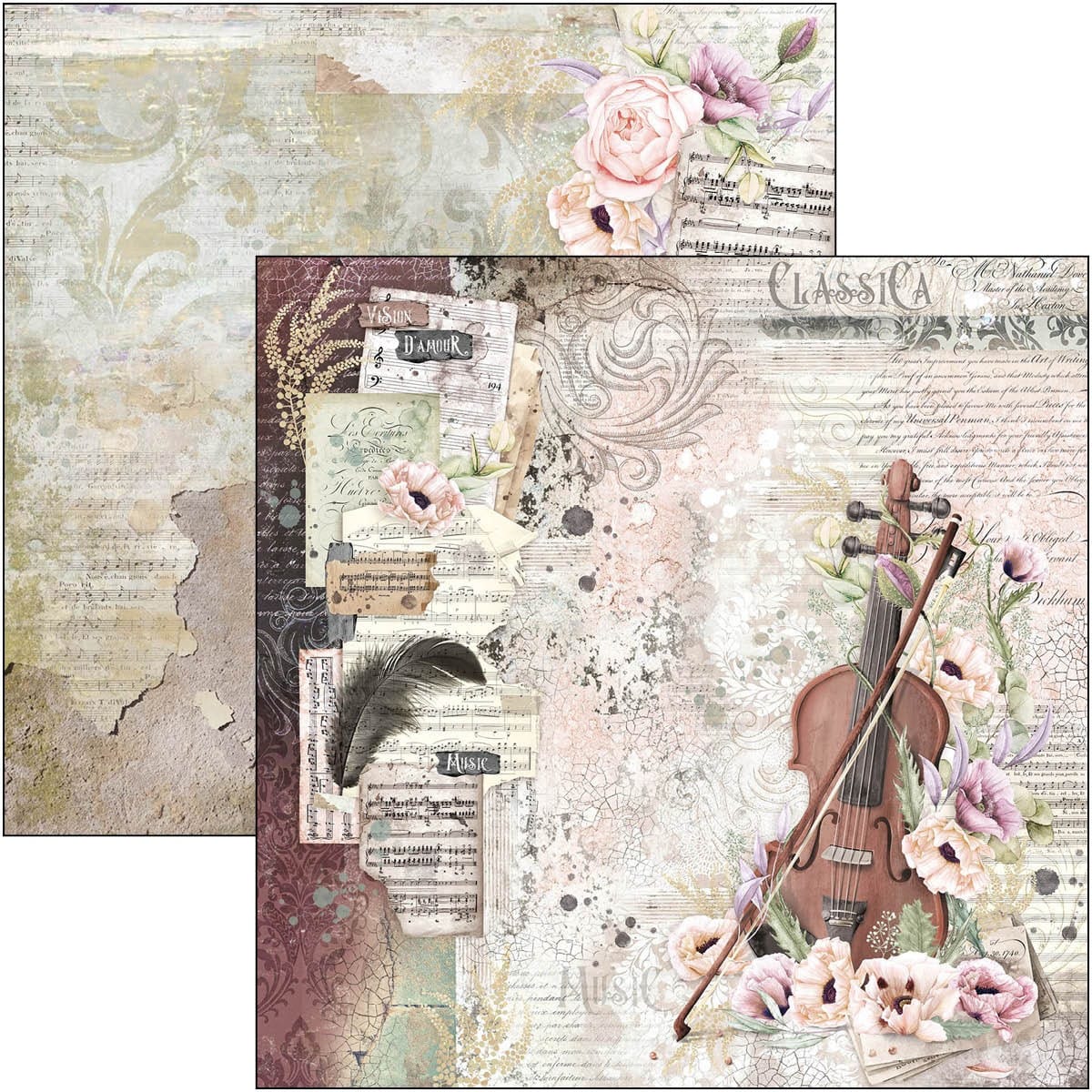 ciao-bella-cygne-noir-paper-pad-12x12-3 Ciao Bella - Cygne Noir Paper Pad 12x12 (CBPM055)