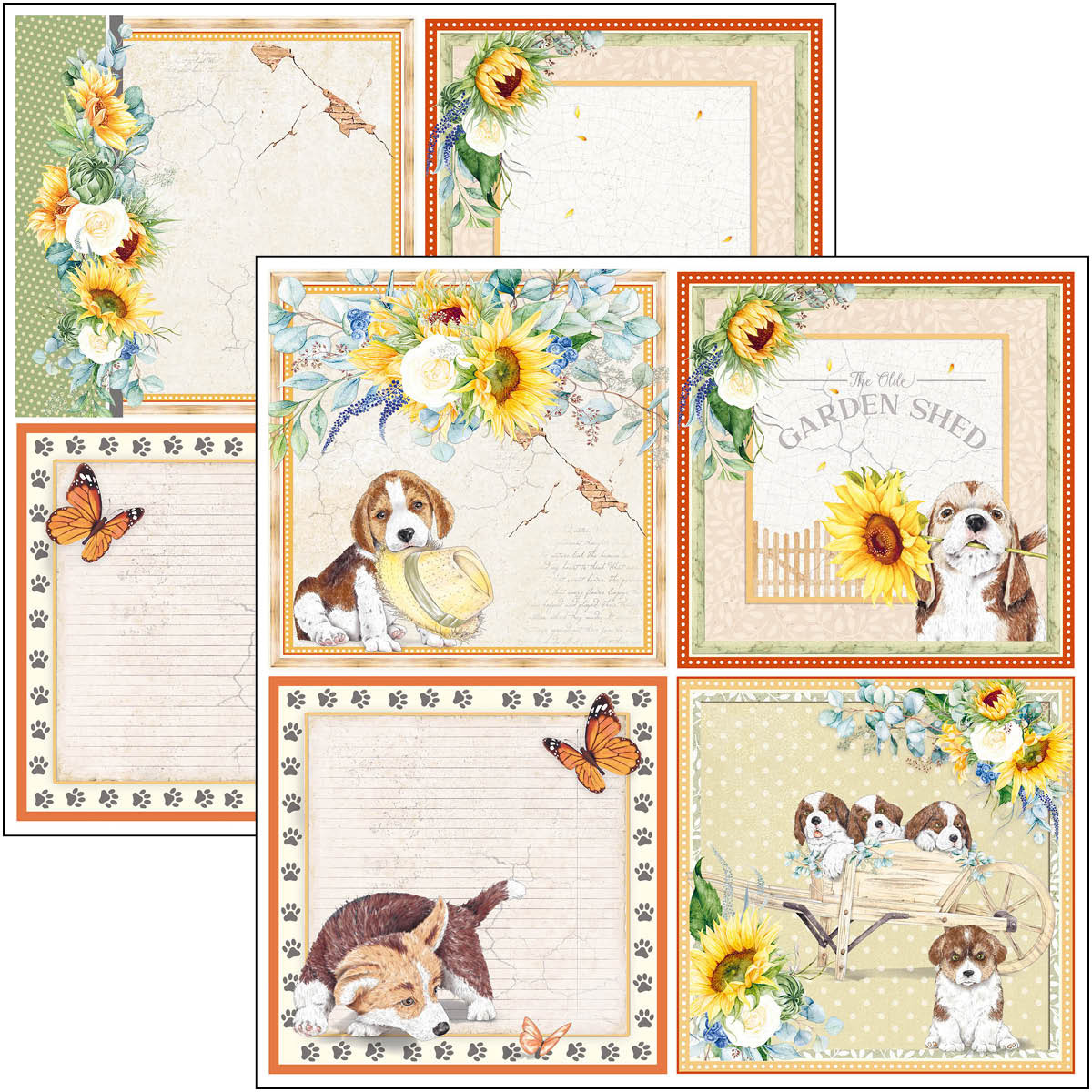 ciao-bella-farmhouse-garden-paper-pad-12x12-patterns-3 Ciao Bella - Farmhouse Garden Paper Pad 12x12 Patterns (CBT063)