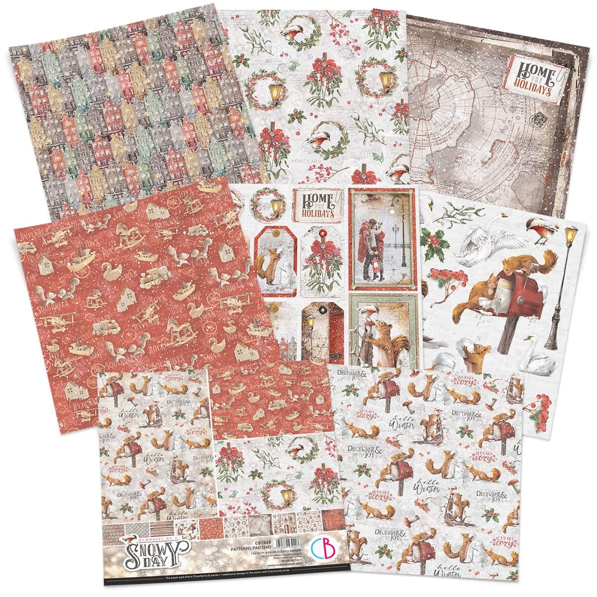 ciao-bella-memories-of-a-snowy-day-paper-pad-12x12-patterns-2 Ciao Bella - Memories of a Snowy Day Paper Pad 12x12 Patterns (CBT048)