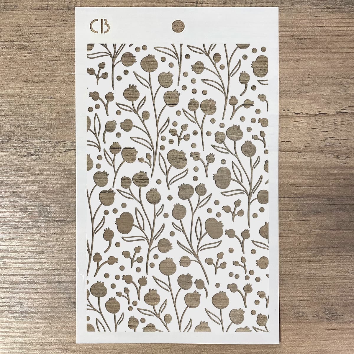 ciao-bella-sparkling-christmas-stencil-5x8-winter-berries-3 Ciao Bella - Sparkling Christmas Stencil 5x8 Winter Berries (MS060)