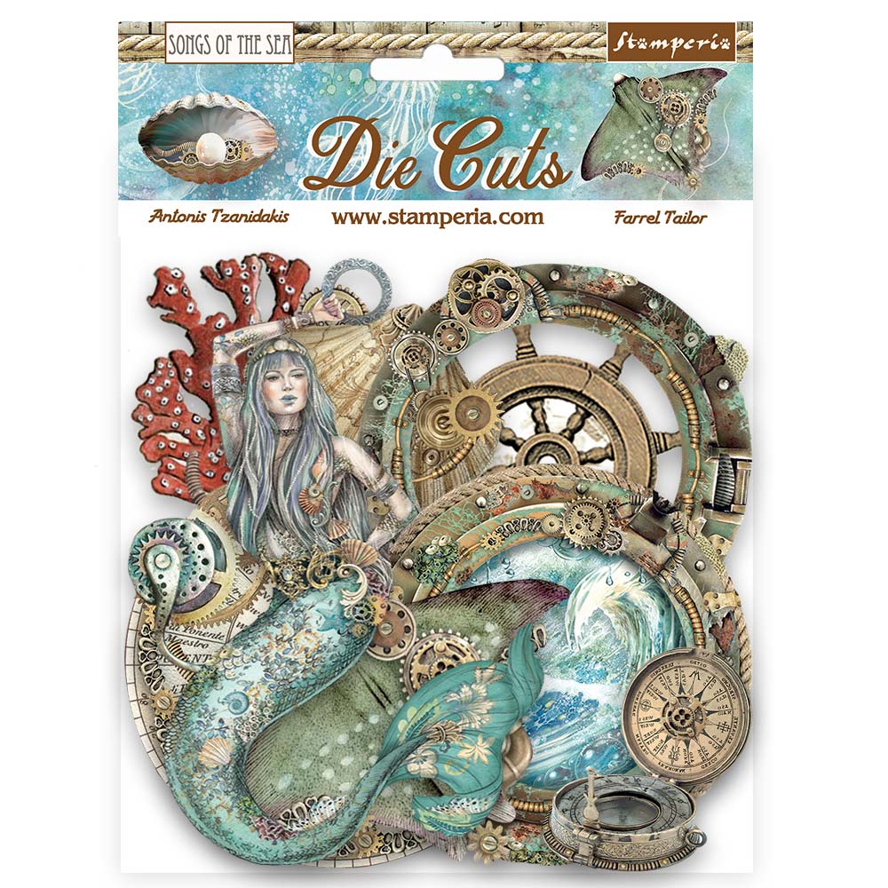 Stamperia - Songs of the Sea Die Cuts Creatures (DFLDC84)
