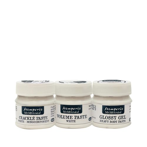 Stamperia - Mixed Media Selection Paste Volume Glossy and Crackle 50ml (K3PXMM)