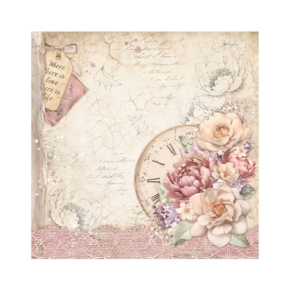 stamperia-romance-forever-fabric-sheets-12x12-2 Stamperia - Romance Forever Fabric Sheets 12x12 (SBPLT21)