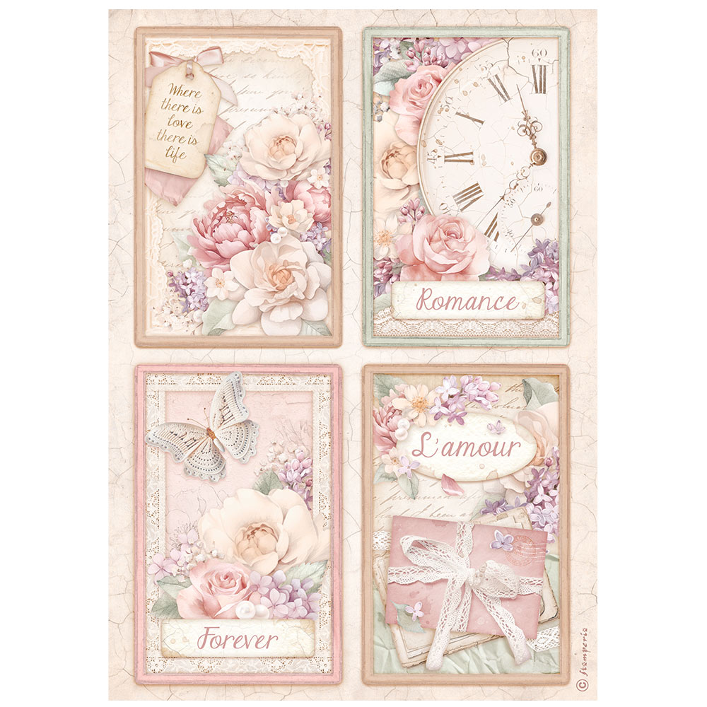 stamperia-romance-forever-rice-paper-selection-6-rice-paper-a4-4 Stamperia - Romance Forever Rice Paper Selection 6 Rice Paper A4 (DFSAK6014)