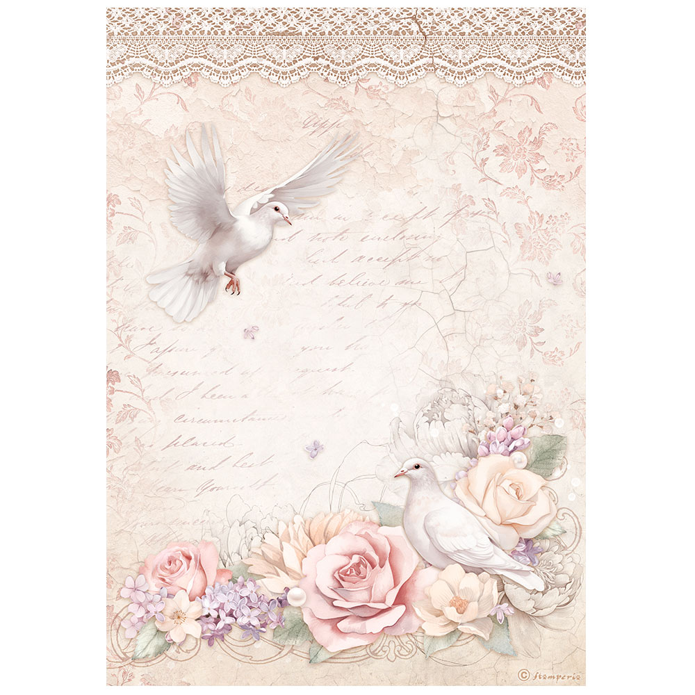 stamperia-romance-forever-rice-paper-selection-6-rice-paper-a4-5 Stamperia - Romance Forever Rice Paper Selection 6 Rice Paper A4 (DFSAK6014)