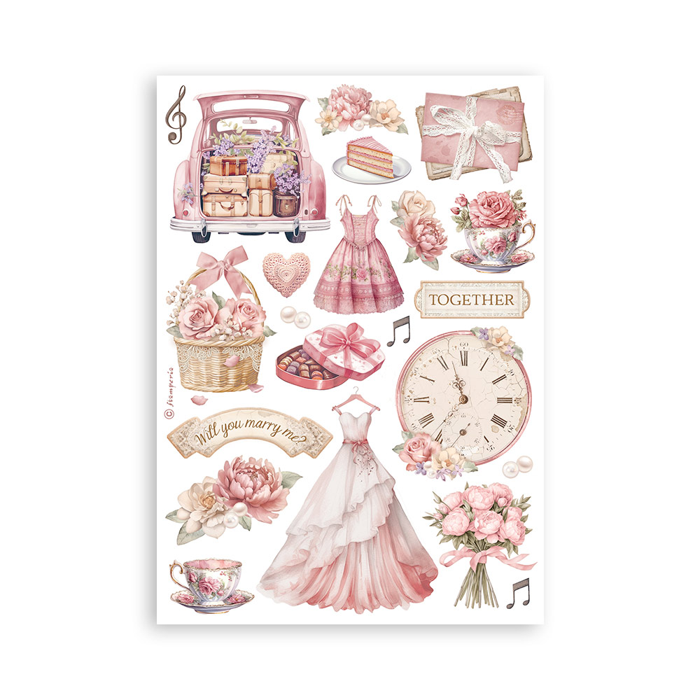 stamperia-romance-forever-washi-pad-8-sheets-a5-5 Stamperia - Romance Forever Washi Pad 8 Sheets A5 (SBW02)