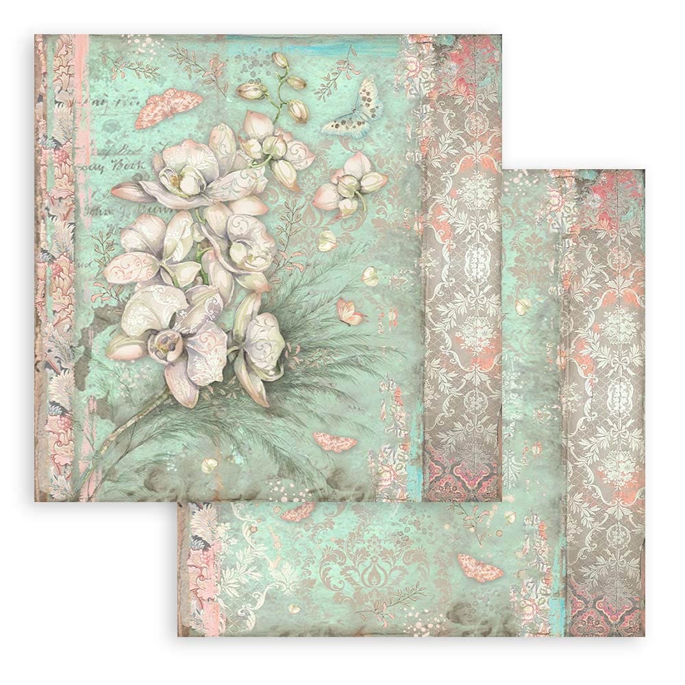 Stamperia-orchids-and-cats-paper-pad-12x12-9 Stamperia - Orchids and Cats Paper Pad 12x12 (SBBL81)