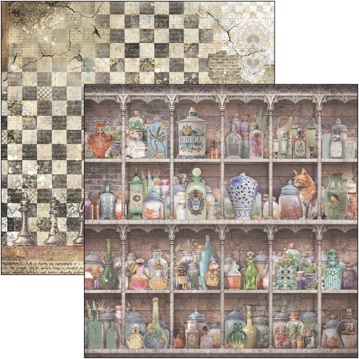 ciao-bella-wizard-academy-paper-pad-12x12-patterns-9 Ciao Bella - Wizard Academy Paper Pad 12x12 Patterns (CBT071)