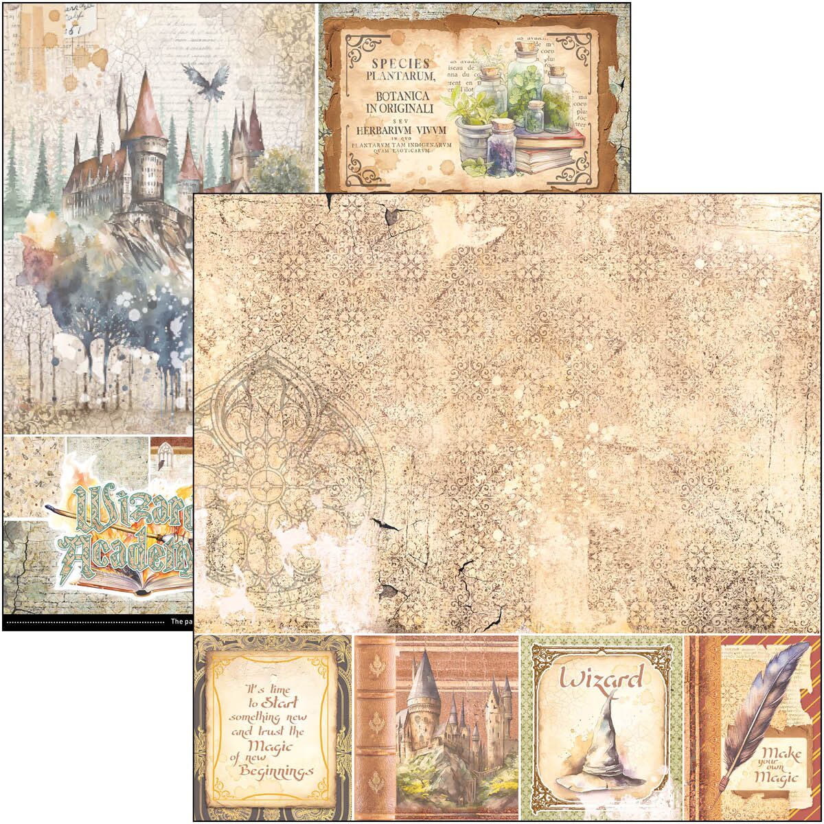 ciao-bella-wizard-academy-paper-pad-8x8-2 Ciao Bella - Wizard Academy Paper Pad 8x8 (CBH071)