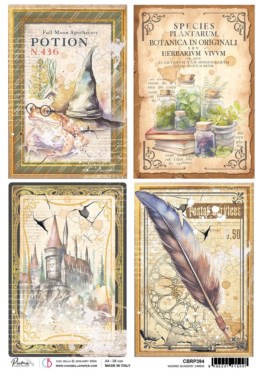 ciao-bella-wizard-academy-rice-paper-cards-1 Ciao Bella - Wizard Academy Rice Paper Cards (CBRP394)