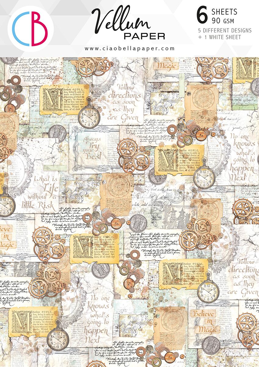 ciao-bella-wizard-academy-vellum-a4-patterns-1 Ciao Bella - Wizard Academy Vellum A4 Patterns (CBV010)