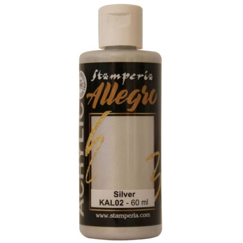 Stamperia - Allegro Acrylic Paint Silver Metallic (KAL02)