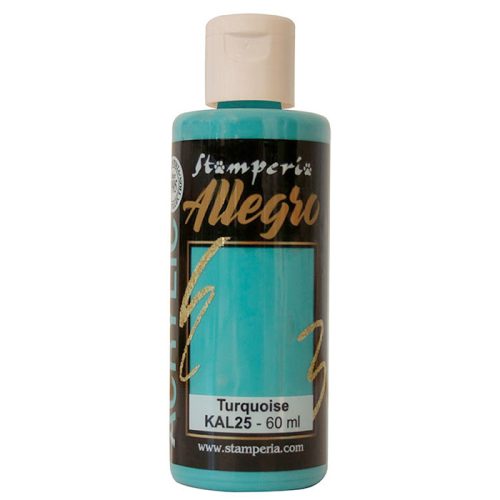 Stamperia - Allegro Acrylic Paint Turquoise (KAL25)