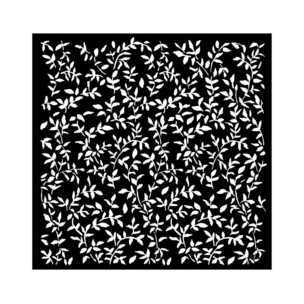 Stamperia - Garden Thick Stencil 18x18cm Leaves Pattern (KSTDQ103)