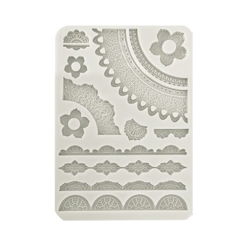 Stamperia - Secret Diary Silicon Mould A5 Lace Borders (KACMA516)
