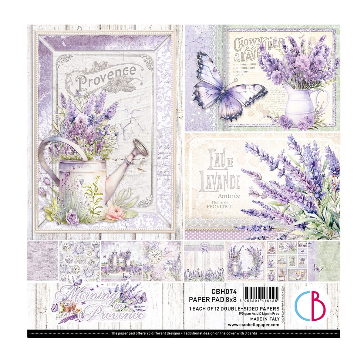 Ciao Bella - Morning in Provence Paper Pad 8x8 (CBH074)