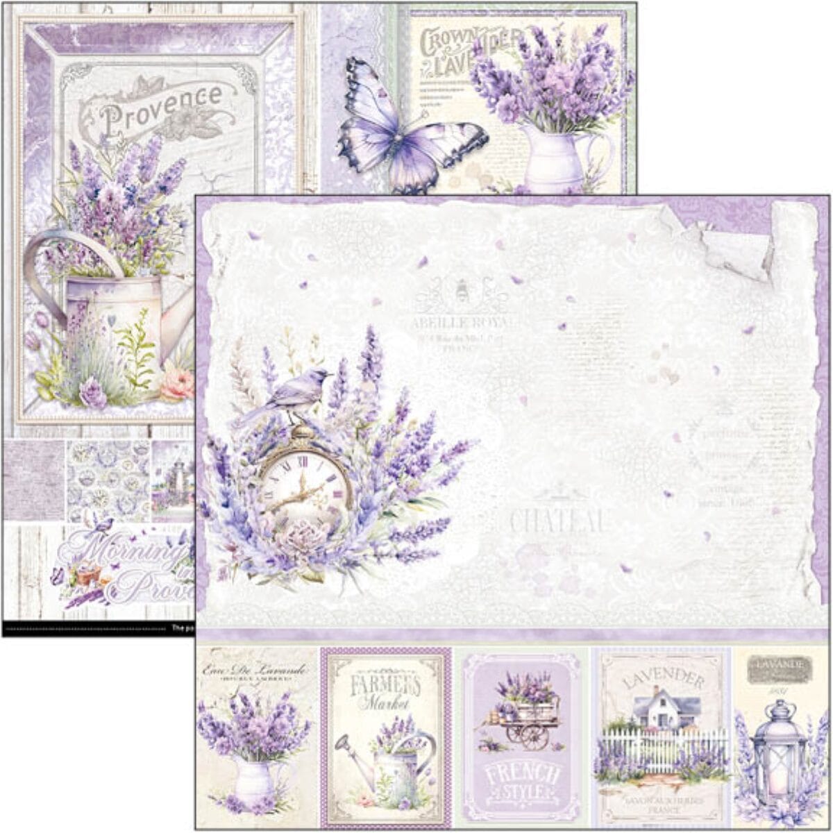 ciao-bella-morning-in-provence-paper-pad-8x8-2 Ciao Bella - Morning in Provence Paper Pad 8x8 (CBH074)