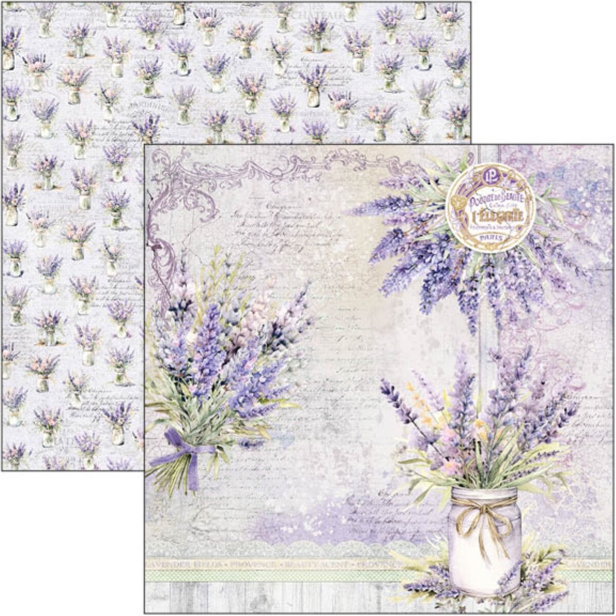 ciao-bella-morning-in-provence-paper-pad-8x8-8 Ciao Bella - Morning in Provence Paper Pad 8x8 (CBH074)
