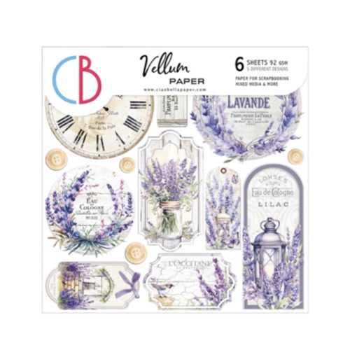 Ciao Bella - Morning in Provence Vellum 6x6 Fussy Cut (CBVQ013)
