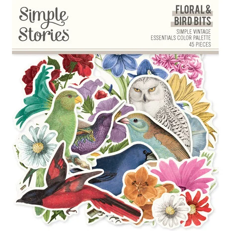 Simple Stories - Simple Vintage Essentials Color Palette Floral Bits & Pieces (22232)