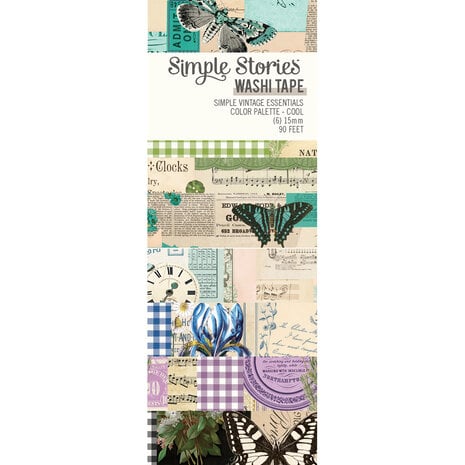 Simple Stories - Simple Vintage Essentials Color Palette Washi Tape Cool (22245)