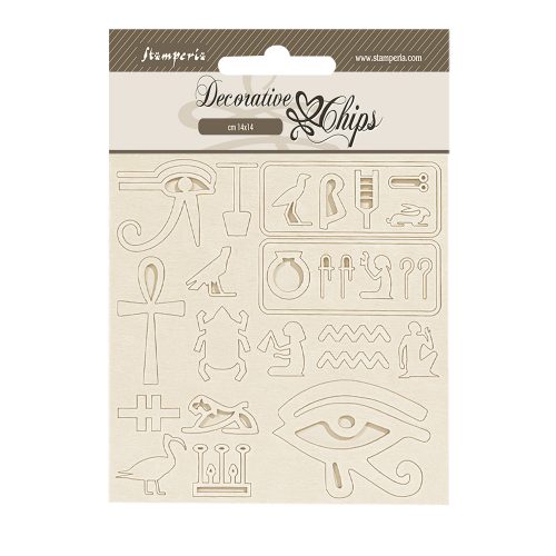 Stamperia - Fortune Decorative chips 14x14cm Egypt (SCB218)