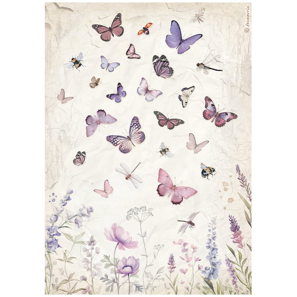 Stamperia - Lavender Rice Paper Butterfly (DFSA4884)