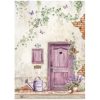 Stamperia - Lavender Rice Paper Selection 6 Rice Paper A4 (DFSA4XLV)