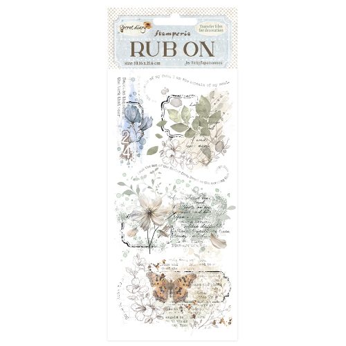 Stamperia - Secret Diary Rub-on Labels (DFLRB85)