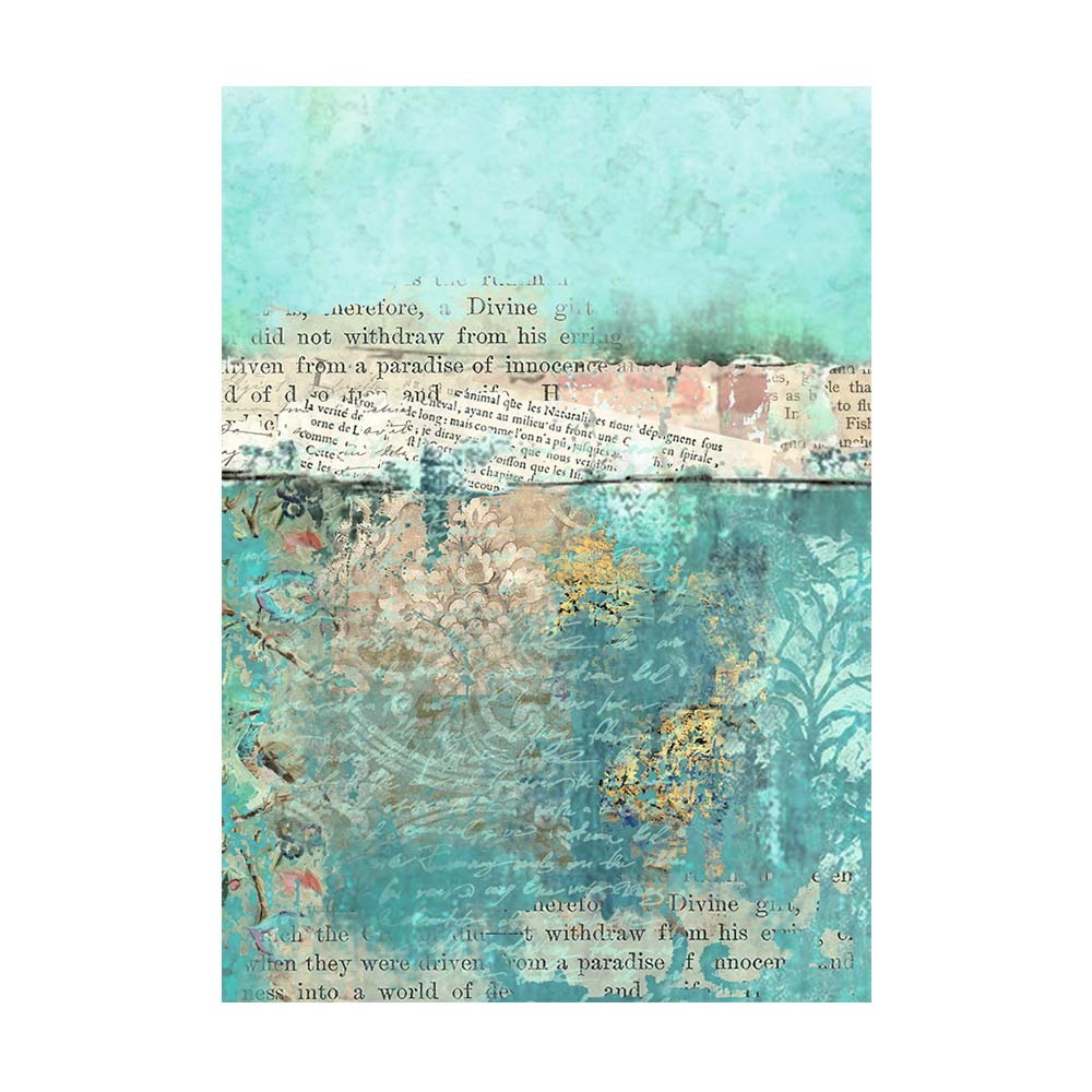 Stamperia - Wonderland Rice Paper Selection 8 Rice Paper Backgrounds A6 (DFSAK6025)
