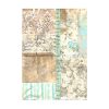 Stamperia - Wonderland Rice Paper Selection 8 Rice Paper Backgrounds A6 (DFSAK6025)