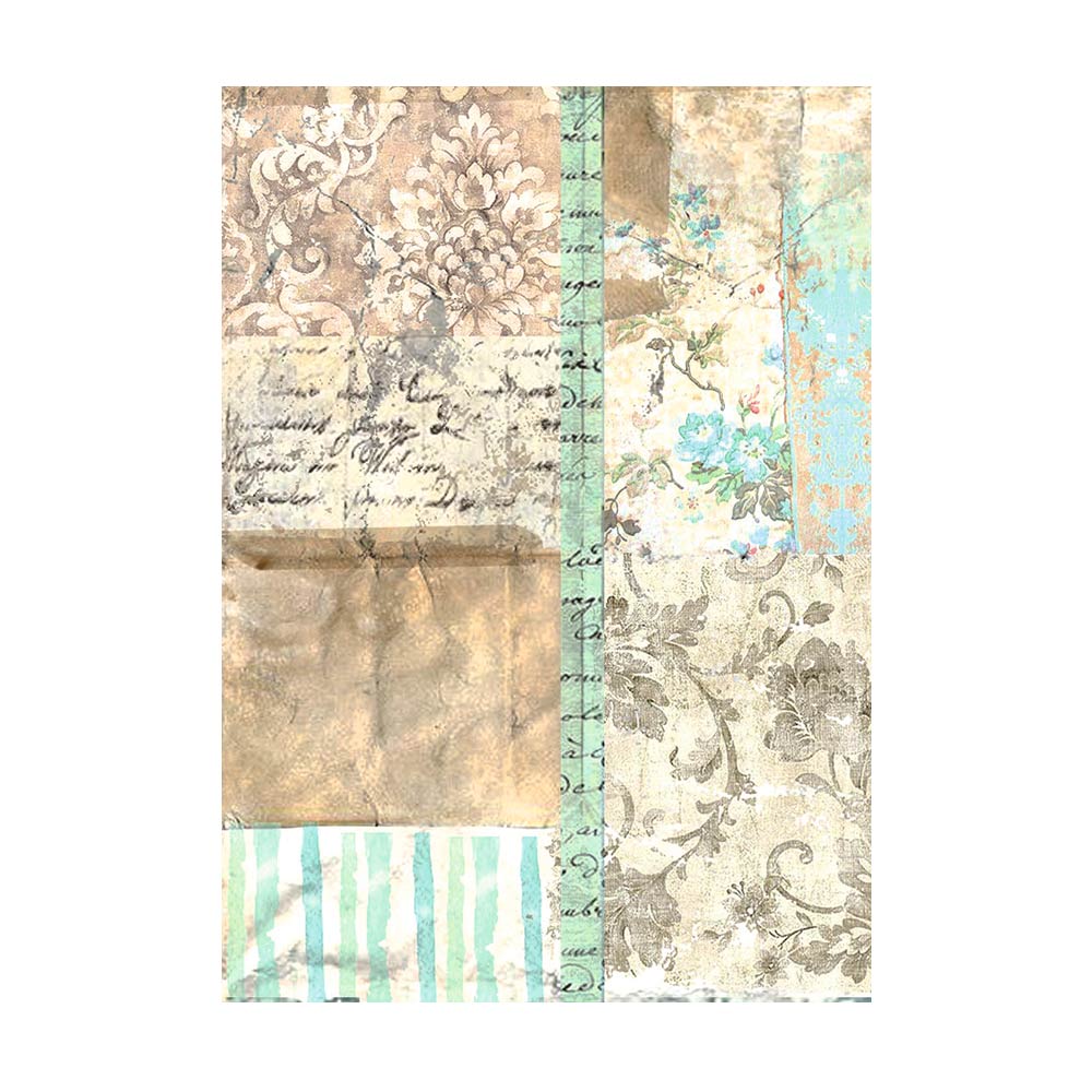 Stamperia - Wonderland Rice Paper Selection 8 Rice Paper Backgrounds A6 (DFSAK6025)