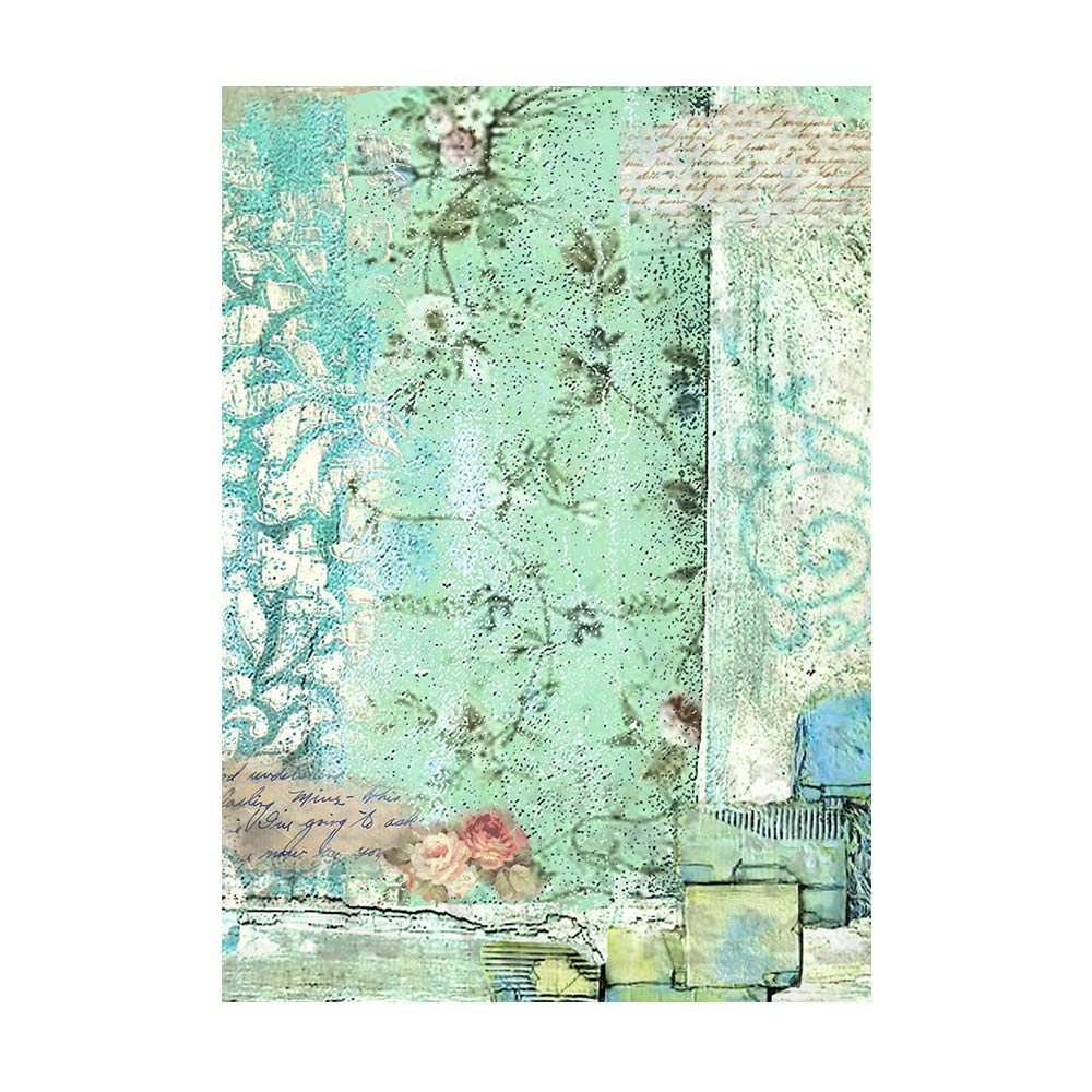 Stamperia - Wonderland Rice Paper Selection 8 Rice Paper Backgrounds A6 (DFSAK6025)